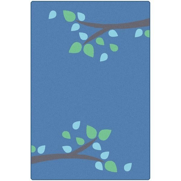 8 x 12 ft. Kidsoft Branching Out RugBlue Rectangle, Carpets For Kids, Mfr#: 1058